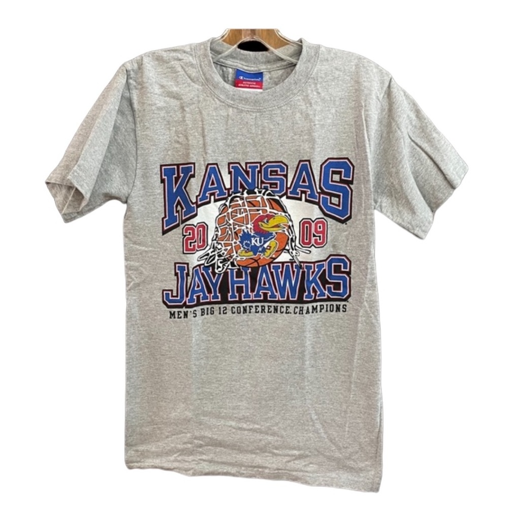 Champion Jayhawk Basketball Men’s Big 12 Conference Champions 2009 Tee Small